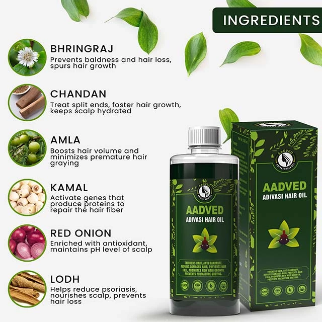 Ayurvedic Herbal 21 Herbs Mix Hair Jadibuti Pouch + Adivasi Plus Hair  Growth Oil | eBay